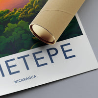 Ometepe Poster | Nicaragua Wall Art | Central America Decor