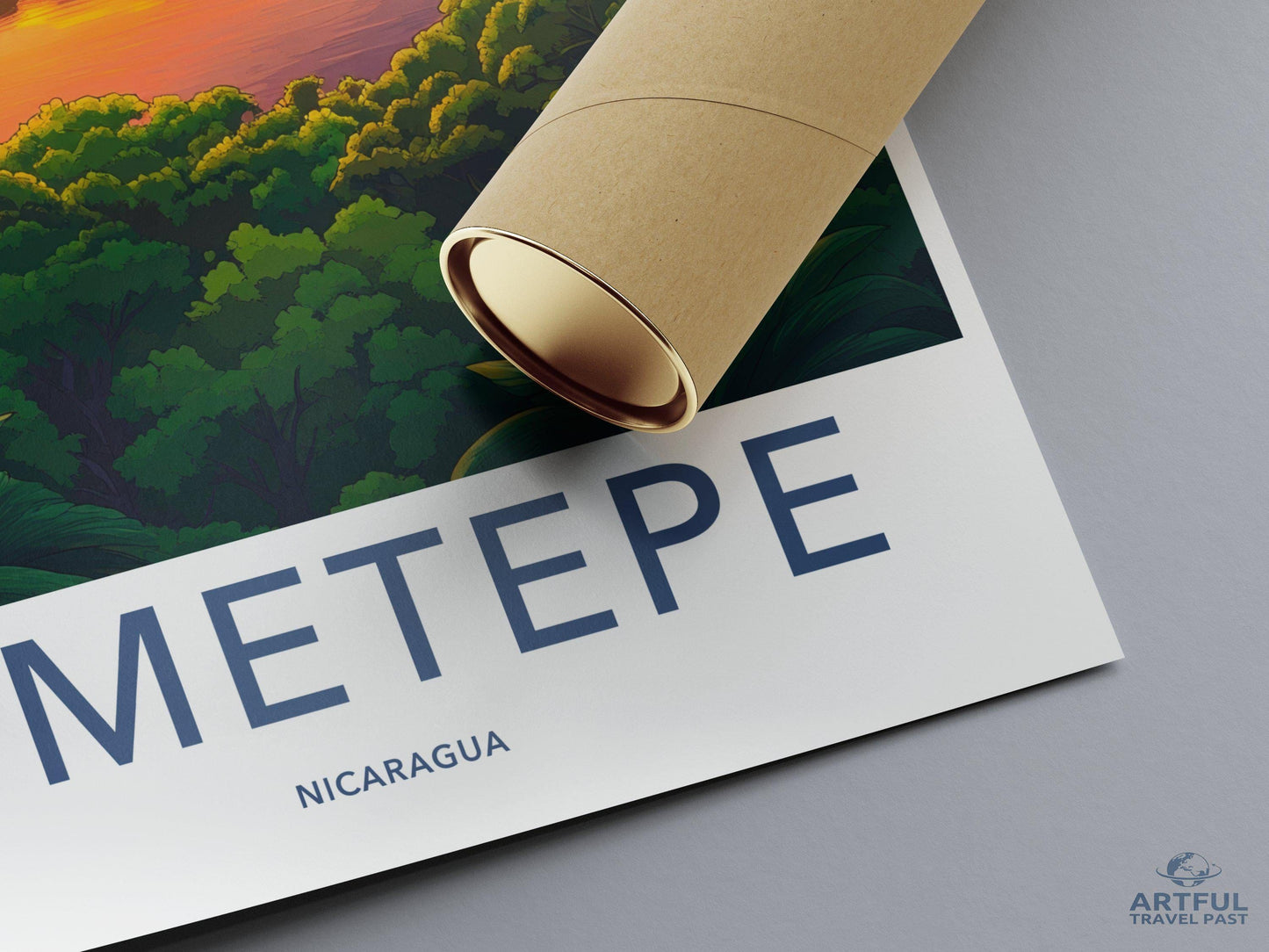 Ometepe Poster | Nicaragua Wall Art | Central America Decor