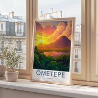 Ometepe Poster | Nicaragua Wall Art | Central America Decor