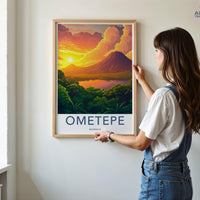 Ometepe Poster | Nicaragua Wall Art | Central America Decor