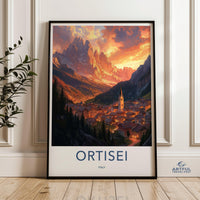 Ortisei Poster - Italy Wall Art