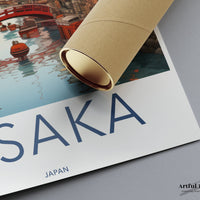 Osaka Poster | Cherry Blossom | Japan Wall Art