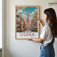 Osaka Poster - Japan Wall Art