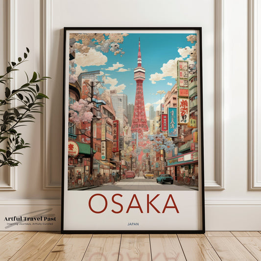 Osaka Poster - Japan Wall Art