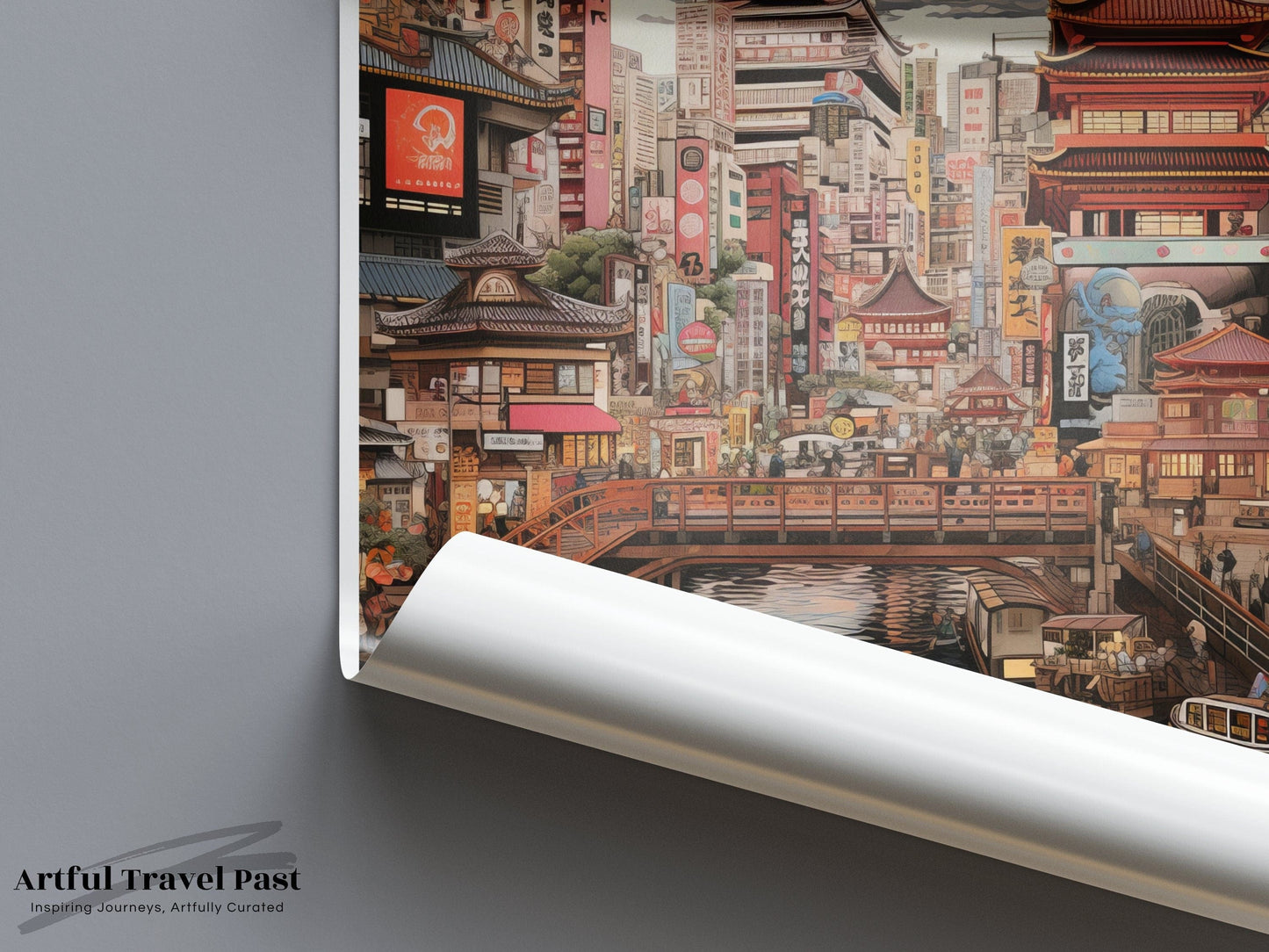 Osaka Poster | Japan Wall Art | Asia Decor