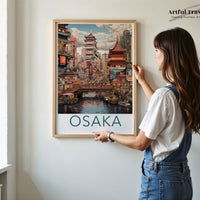 Osaka Poster | Japan Wall Art | Asia Decor