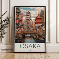Osaka Poster | Japan Wall Art | Asia Decor