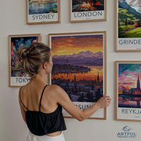 Östersund Poster | Sweden Wall Art | Scandinavia Decor