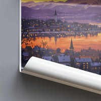Östersund Poster | Sweden Wall Art | Scandinavia Decor