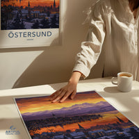 Östersund Poster | Sweden Wall Art | Scandinavia Decor
