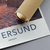 Östersund Poster | Sweden Wall Art | Scandinavia Decor