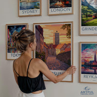 Östersund Poster | Sweden Wall Art | Scandinavia Decor