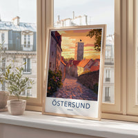 Östersund Poster | Sweden Wall Art | Scandinavia Decor