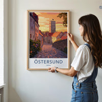 Östersund Poster | Sweden Wall Art | Scandinavia Decor