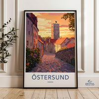 Östersund Poster | Sweden Wall Art | Scandinavia Decor