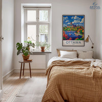 Ottawa Poster | Canada Wall Art | North America Decor