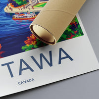 Ottawa Poster | Canada Wall Art | North America Decor