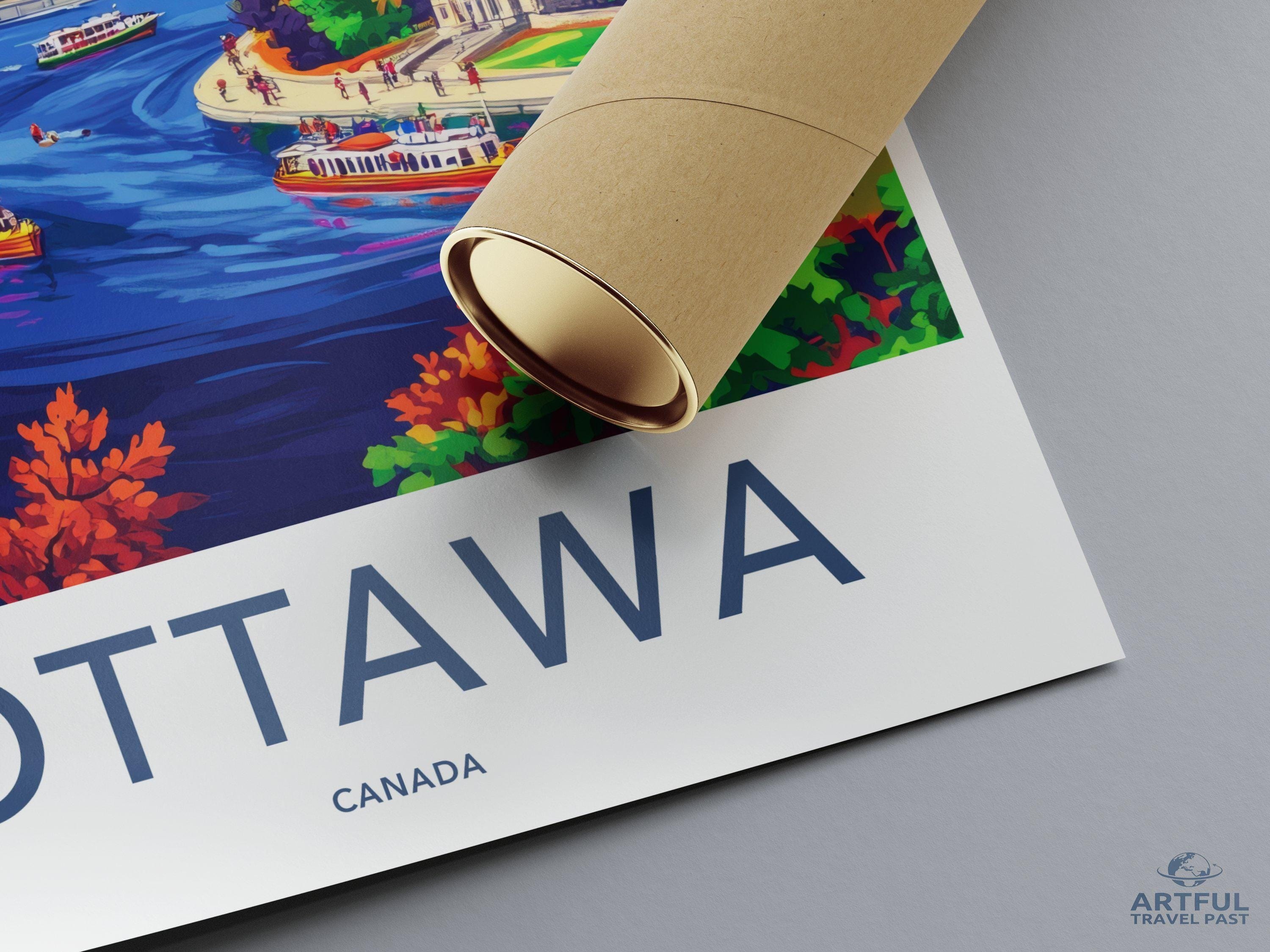 Ottawa Poster | Canada Wall Art | North America Decor