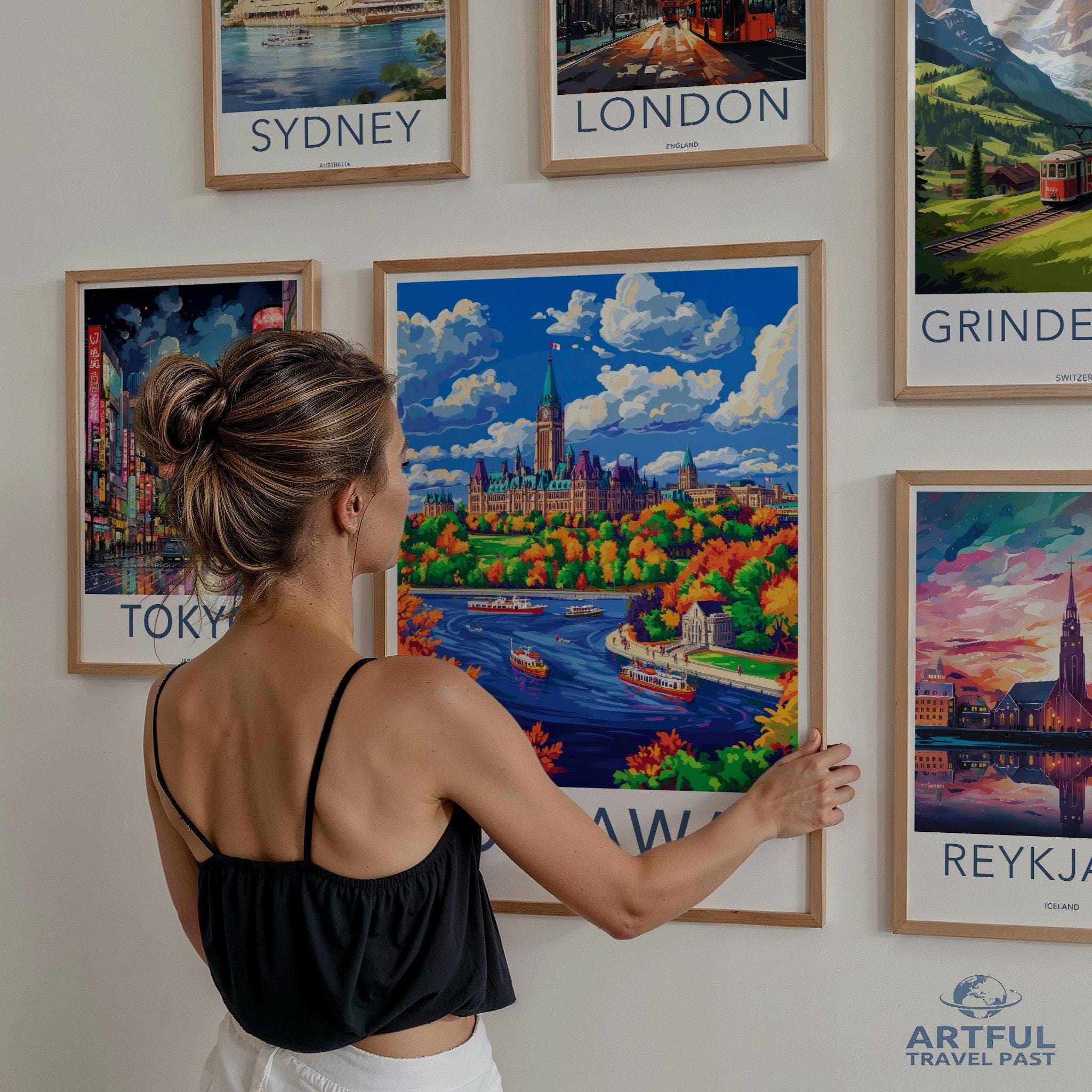 Ottawa Poster | Canada Wall Art | North America Decor