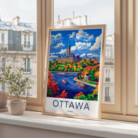 Ottawa Poster | Canada Wall Art | North America Decor