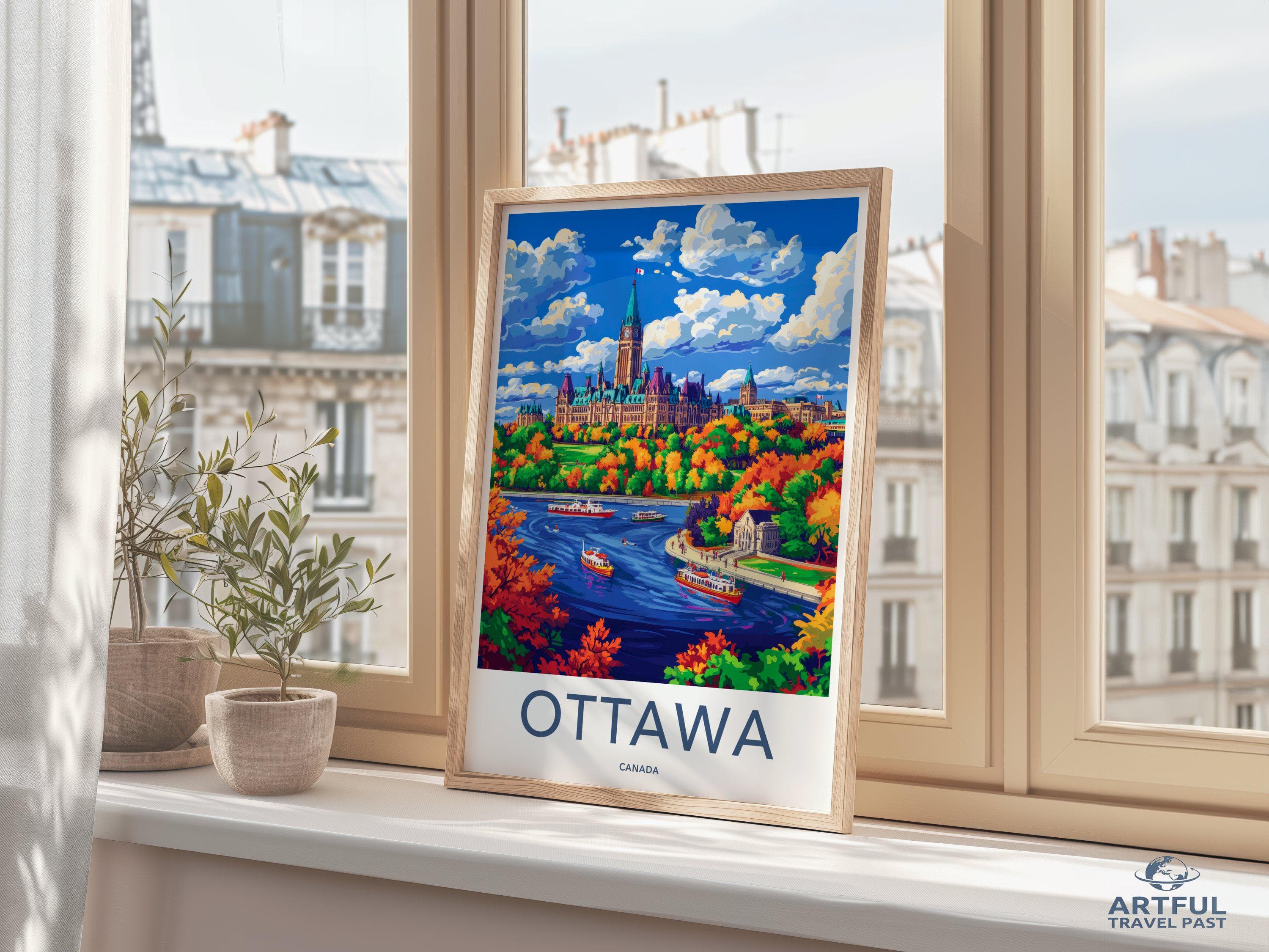 Ottawa Poster | Canada Wall Art | North America Decor