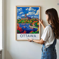 Ottawa Poster | Canada Wall Art | North America Decor