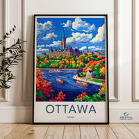 Ottawa Poster | Canada Wall Art | North America Decor