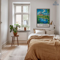 Ottawa Poster | Canada Wall Art | North America Decor