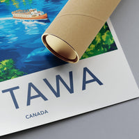 Ottawa Poster | Canada Wall Art | North America Decor