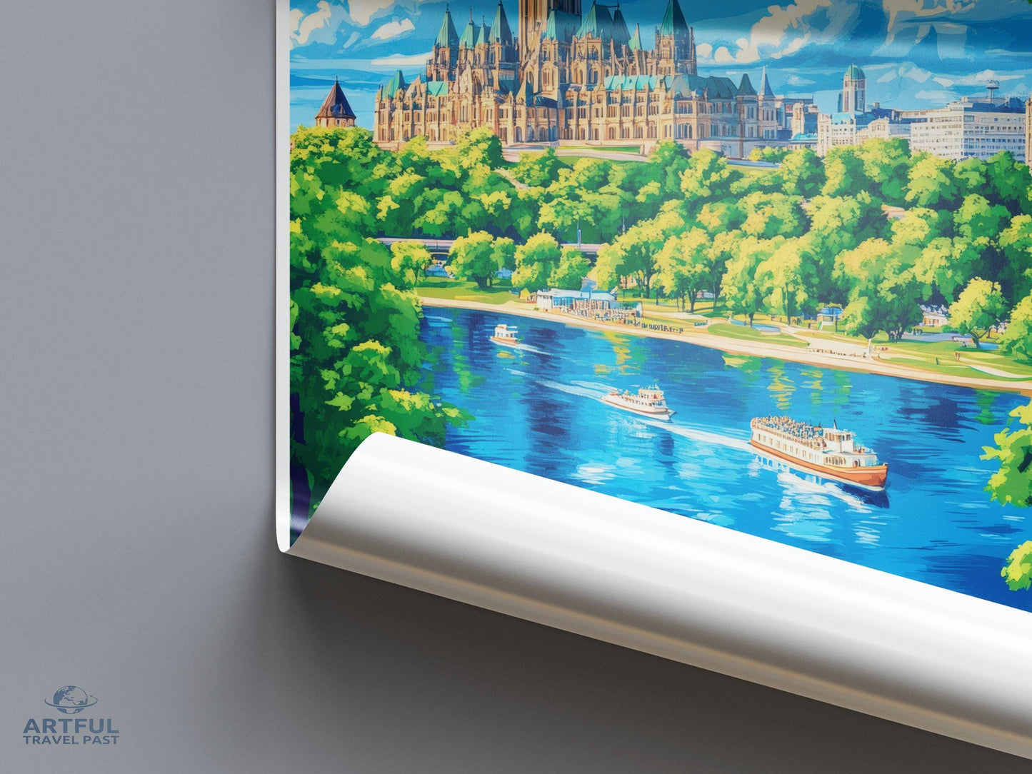 Ottawa Poster | Canada Wall Art | North America Decor