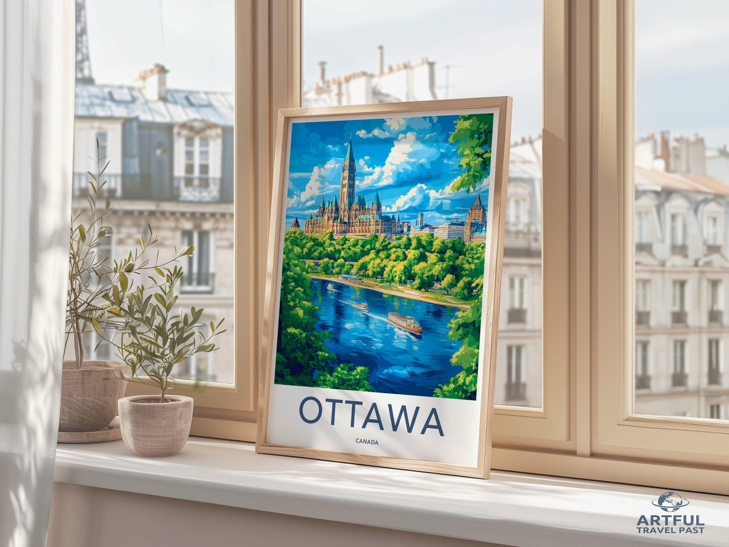 Ottawa Poster | Canada Wall Art | North America Decor