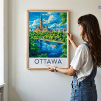 Ottawa Poster | Canada Wall Art | North America Decor