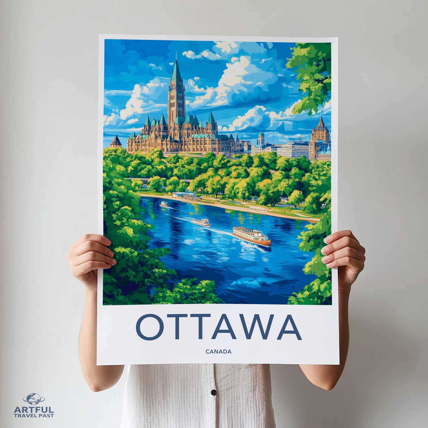 Ottawa Poster | Canada Wall Art | North America Decor