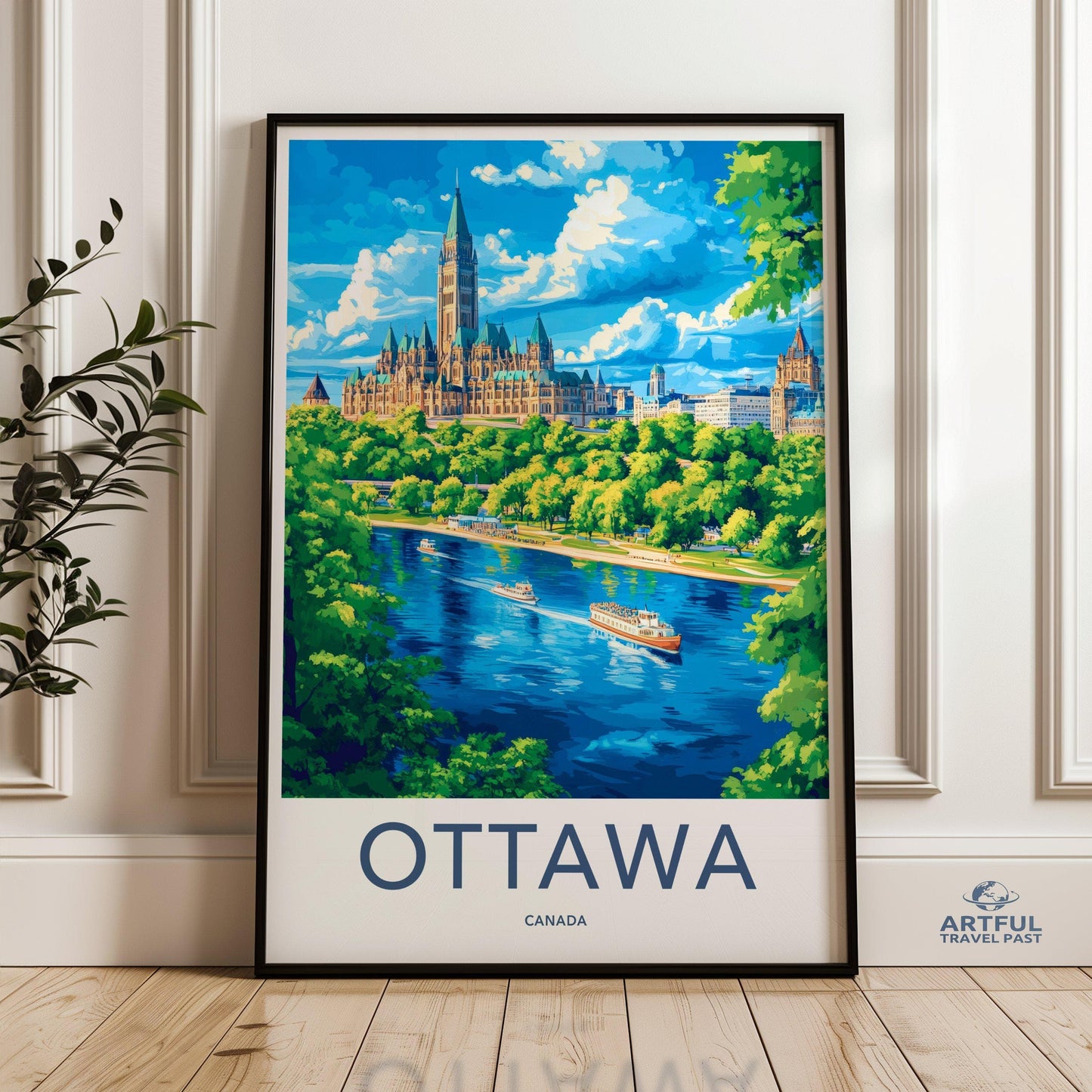 Ottawa Poster | Canada Wall Art | North America Decor