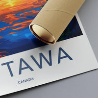Ottawa Poster | Canada Wall Art | North America Decor