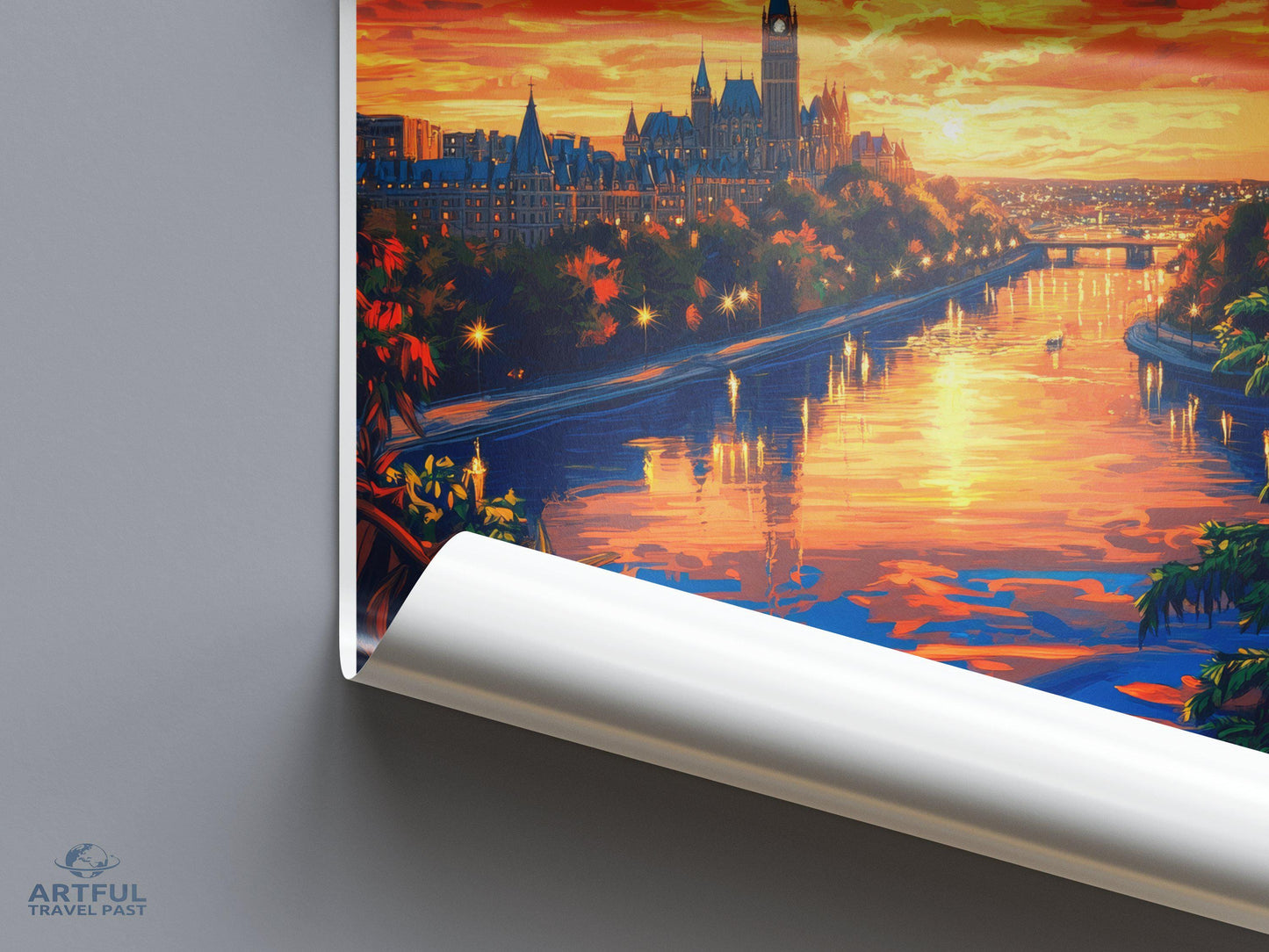 Ottawa Poster | Canada Wall Art | North America Decor