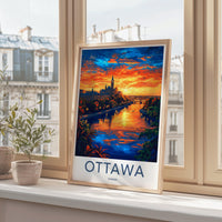Ottawa Poster | Canada Wall Art | North America Decor