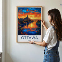 Ottawa Poster | Canada Wall Art | North America Decor
