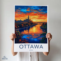Ottawa Poster | Canada Wall Art | North America Decor