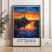 Ottawa Poster | Canada Wall Art | North America Decor