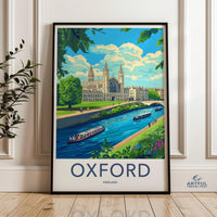 Oxford Poster | England Wall Art | UK Decor