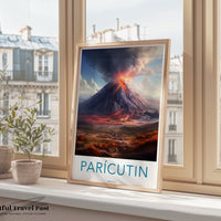 Parícutin Poster | Michoacán Wall Art | Mexico Decor