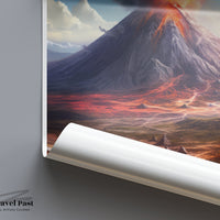 Parícutin Poster | Michoacán Wall Art | Mexico Decor