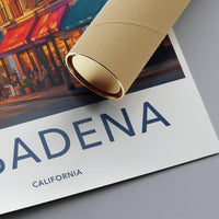 Pasadena Poster - California Wall Art