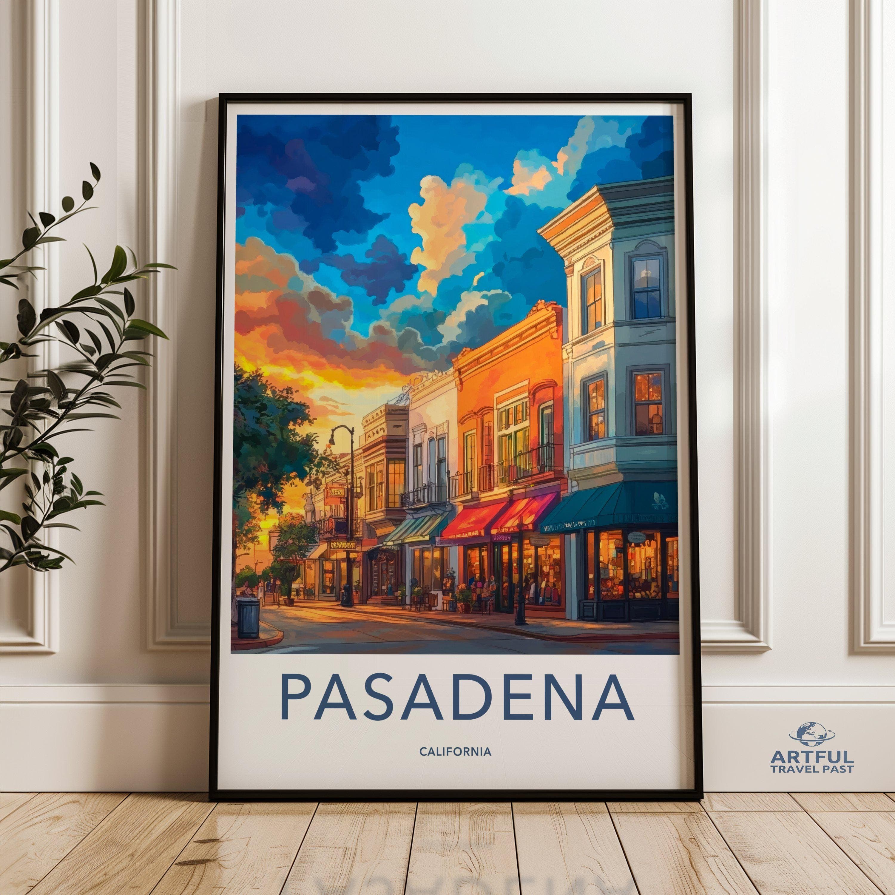 Pasadena Poster - California Wall Art