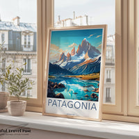 Patagonia Poster | Argentina Wall Art | South America Artwork