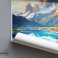 Patagonia Poster | Argentina Wall Art | South America Artwork