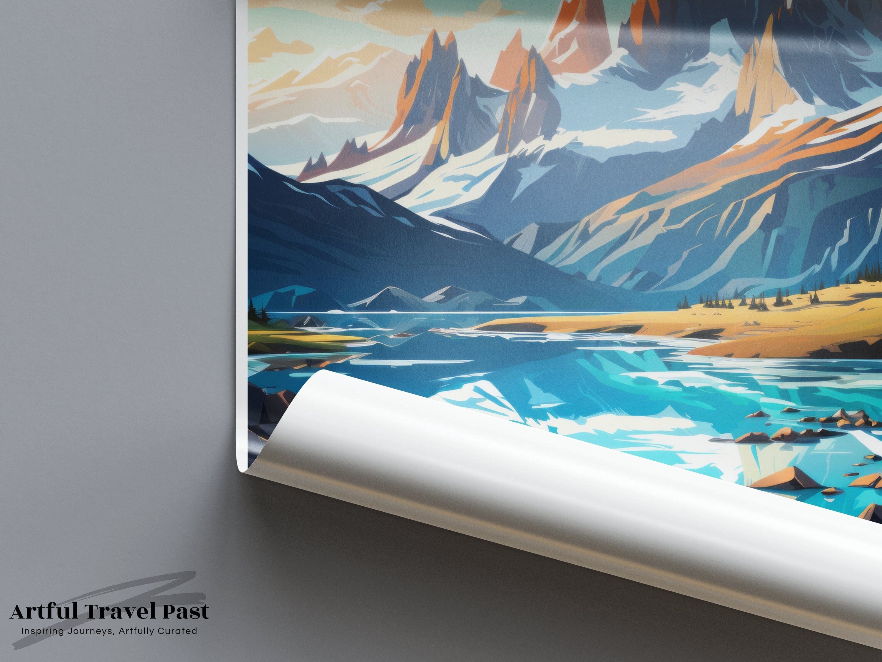 Patagonia Poster | Argentina Wall Art | South America Artwork