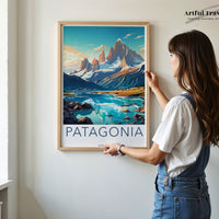 Patagonia Poster | Argentina Wall Art | South America Artwork