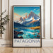 Patagonia Poster | Argentina Wall Art | South America Artwork